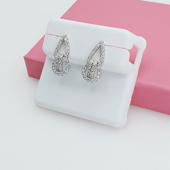 "925 Sterling Silver Cubic Zirconia Earrings, U19254686 - Picture 5 of 11